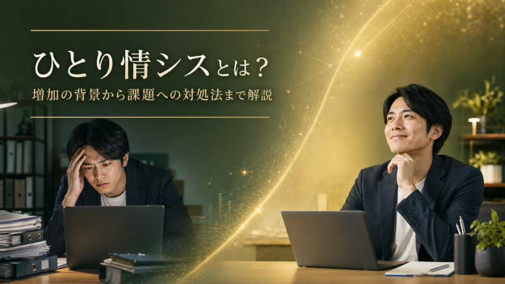 ひとり情シスとは?増加の背景から課題への対処法まで解説